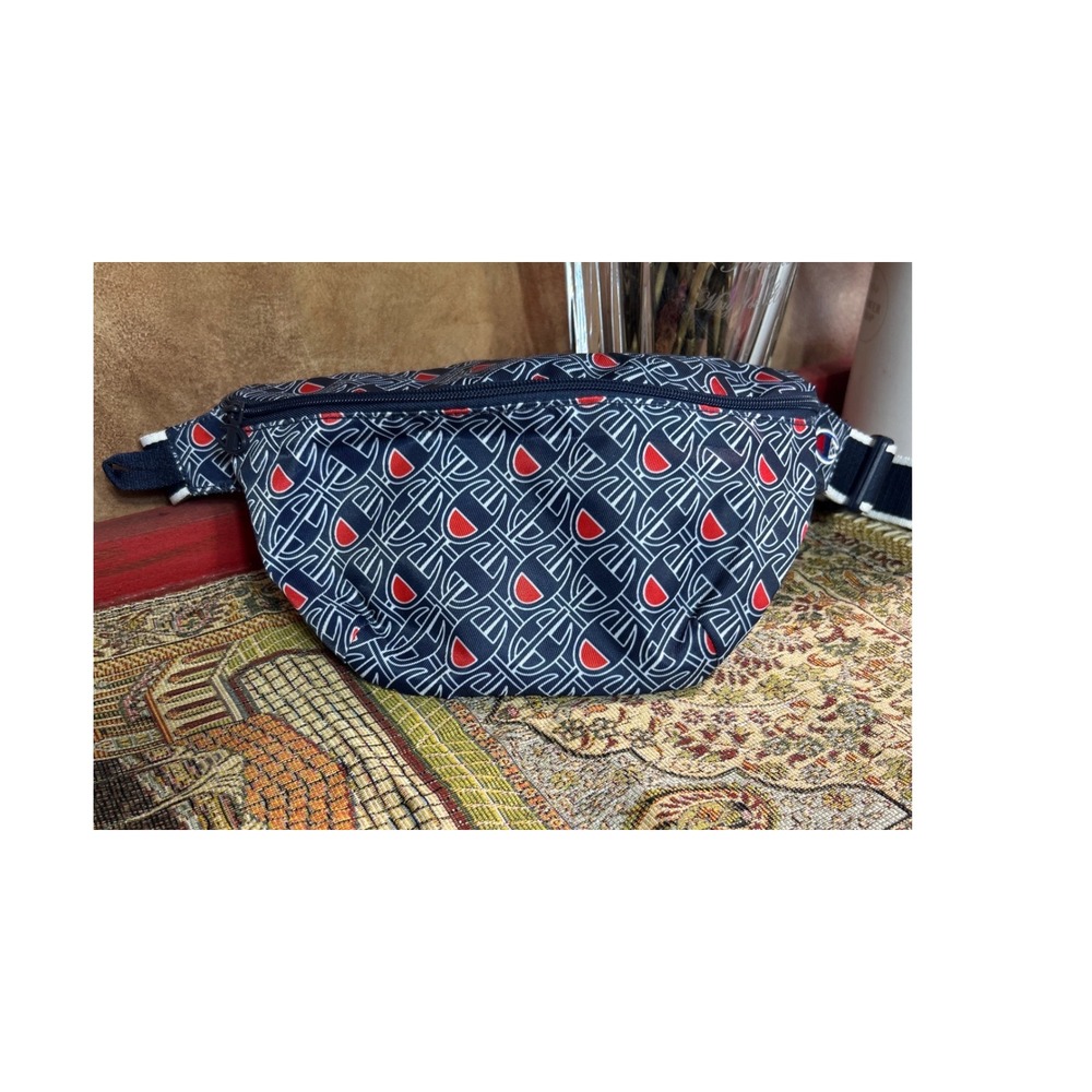 Champion All Over C‎ Logo Navy Red Fanny Pack Waist Bag Belt Bag